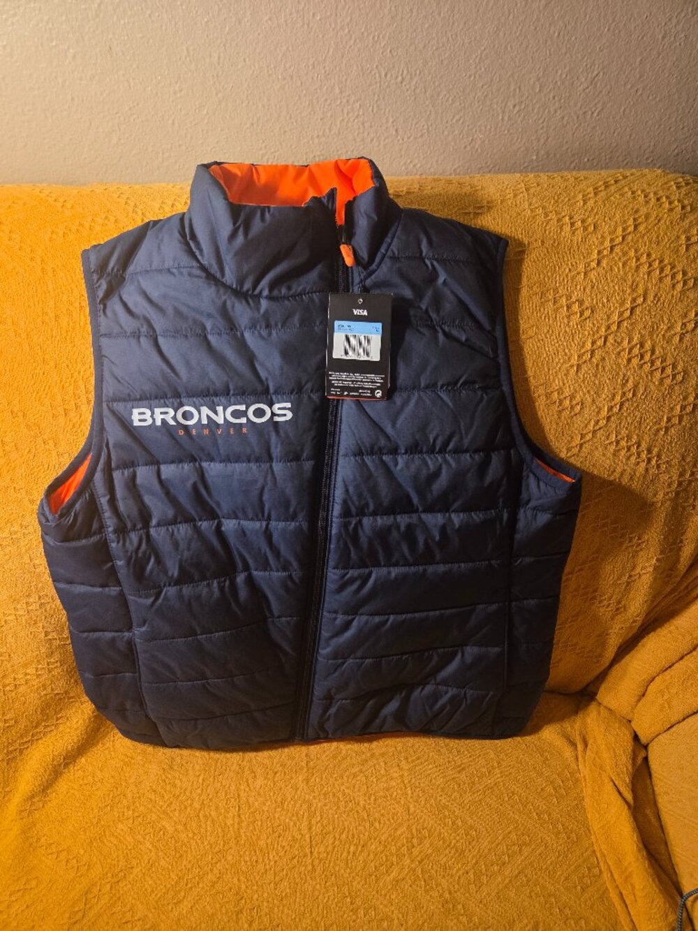 Nike Denver Broncos Reversible Puffer Vest nfl